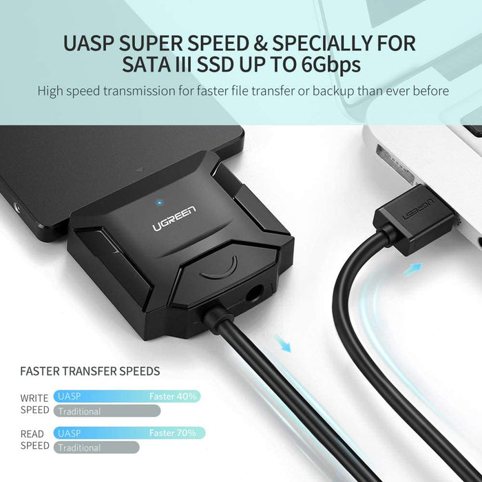 SATA to USB 3.0 adapter 22-pin cable converter 12TB max... UGREEN-brands-world.ca