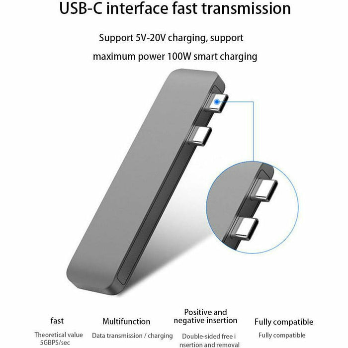 6 IN 1 Adaptor USB C HUB Thunderbolt