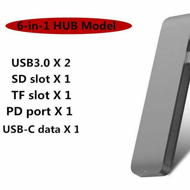 6 IN 1 Adaptor USB C HUB Thunderbolt