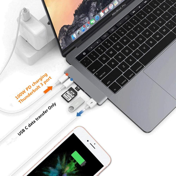 6 IN 1 Adaptor USB C HUB Thunderbolt