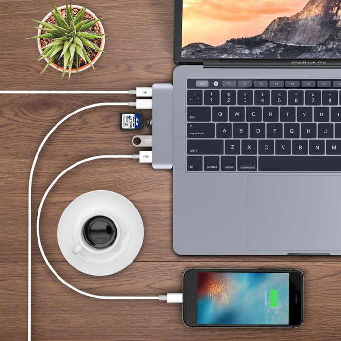 6 IN 1 Adaptor USB C HUB Thunderbolt