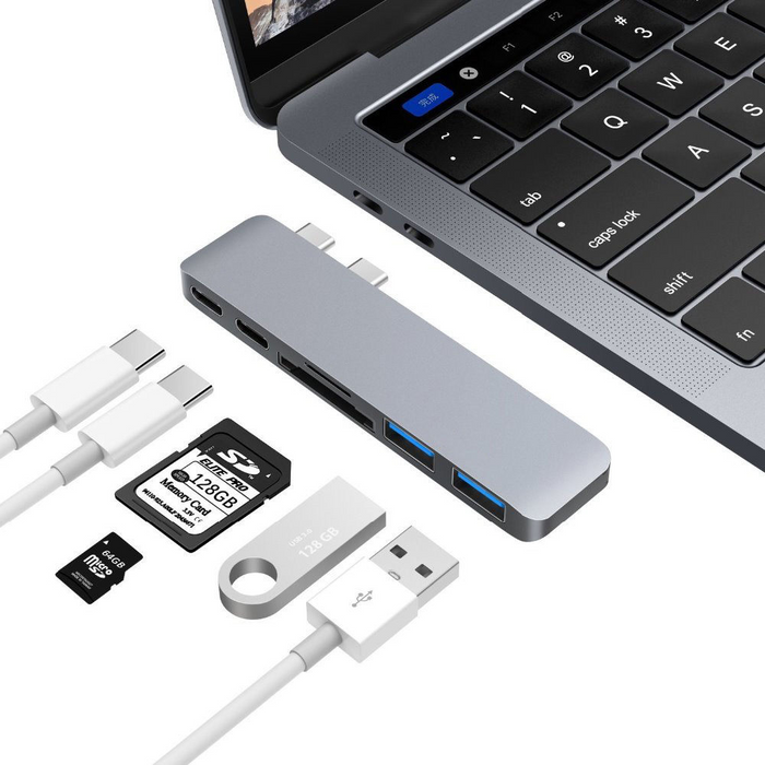 6 IN 1 Adaptor USB C HUB Thunderbolt