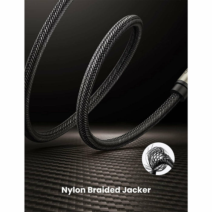 guitar cable 6.35 mm mono jack 1/4 inch TS unbalanced patch speaker 3 feet UGREEN-brands-world.ca