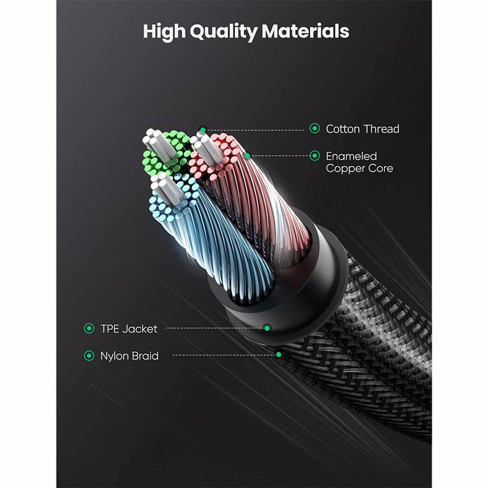 Extension Cable 3.5mm Male to Female Audio Microphone Cable Braided TRRS... UGREEN-brands-world.ca