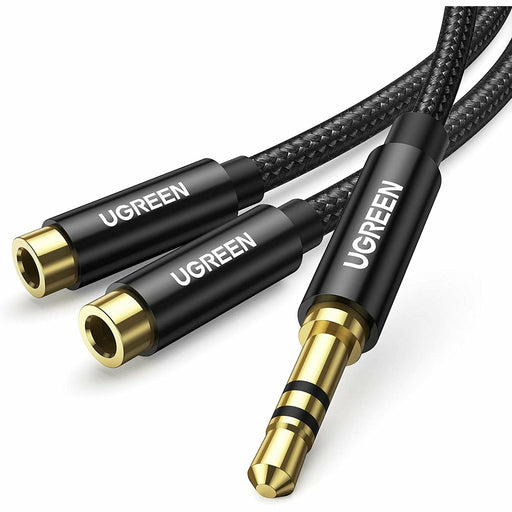 headphone splitter nylon braided 3.5mm audio Y headphone... UGREEN-brands-world.ca