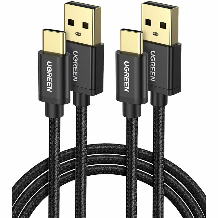 USB C cable 2 pack Type C 3A fast charging nylon 3 feet UGREEN-brands-world.ca