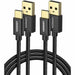 USB C cable 2 pack Type C 3A fast charging nylon 3 feet UGREEN-brands-world.ca
