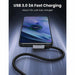 USB C cable 90 degree 3.0 to C fast charging right... UGREEN-brands-world.ca