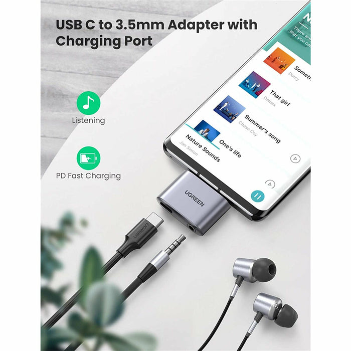 USB C to 3.5mm Headphone Adapter Charger Splitter C Auxiliary DAC Audio... UGREEN-brands-world.ca