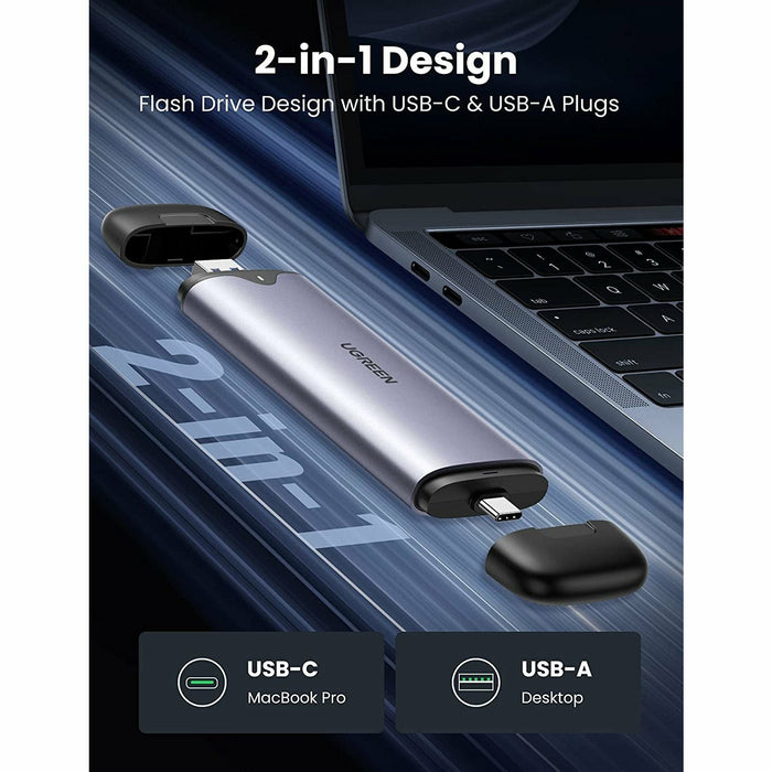 M.2 NVME SSD case with 2-in-1 USB-C and USB-A ports (10Gbps),... UGREEN-brands-world.ca