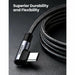 USB C to C cable 5A 100W 90 degree 2.0 Type C power 6 feet UGREEN-brands-world.ca