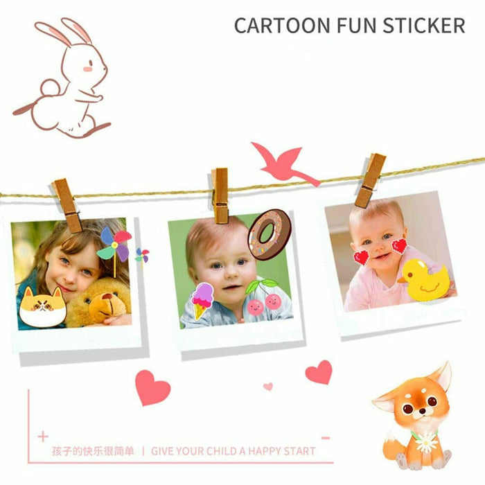 SAMA Kids Camera Pink , Digital Video Camera Cartoon Toy 8.0mp Inch Hd Screen Rechargeable Shockproof