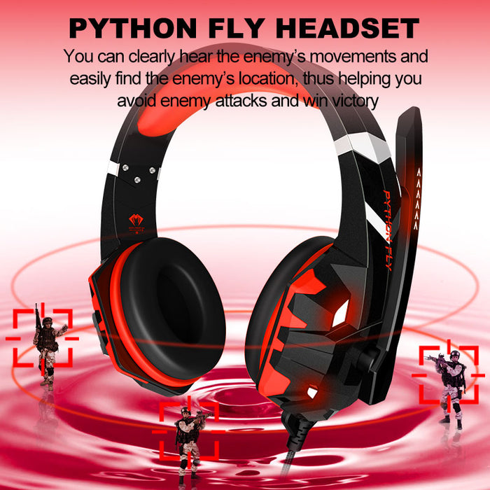 Gaming Headset G9000Max Red with Noise Isolating 120° Adjustable Omnidirectional Mic 40mm Driver