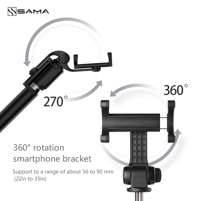 SAMA 3-in-1 Wireless Selfie Stick Tripod