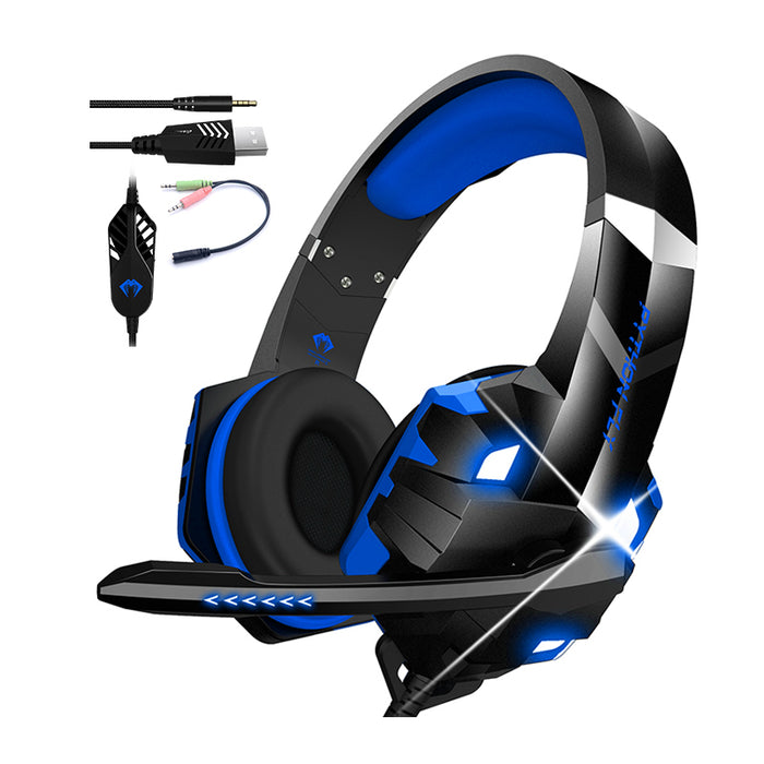 Gaming Headset G9000Max Blue with Noise Isolating 120° Adjustable Omnidirectional Mic 40mm Driver