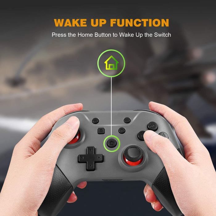 Wireless Pro Controller (White) Joypad with NFC and Home Wake-Up Function, for Switch Controllers for Switch/Switch Lite