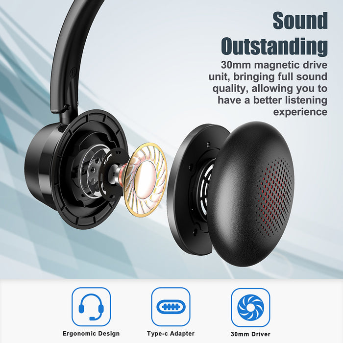 USB Headset Wired Telephone Headphones 2 in 1 3.5mm for Call Center Business Computer Headphone and Office