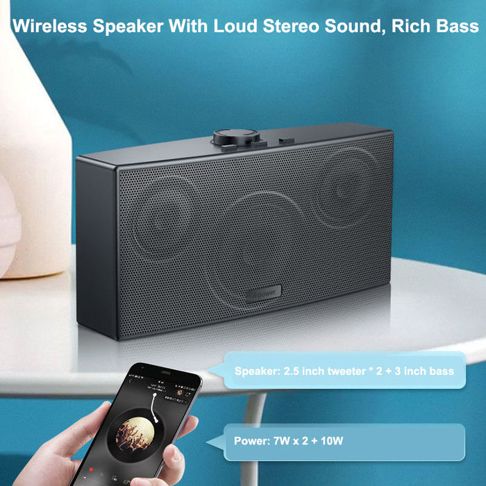 Heavy Bass Wireless Portable Speaker Support BT/AUX/TF/ USB Flash/Hands-Free Call