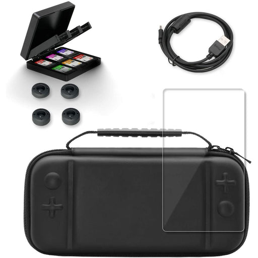 Accessories Kit for Nintendo Switch Lite, Travel Carry Case Nintendo...-Nintendo Switch Skins, Faceplates & Cases-HEATFUN-brands-world.ca