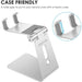 Adjustable Cell Phone Stand, OMOTON Aluminum Desktop Cellphone Stand Silver-Tablet & iPad Stands-OMOTON-brands-world.ca