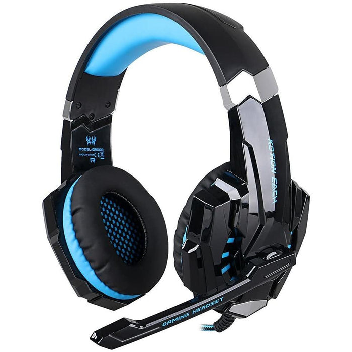 AFUNTA Gaming Headset for Playstation 4 PS4 New Xbox One Tablet PC 1, Blue-Gaming Headsets-AFUNTA-brands-world.ca