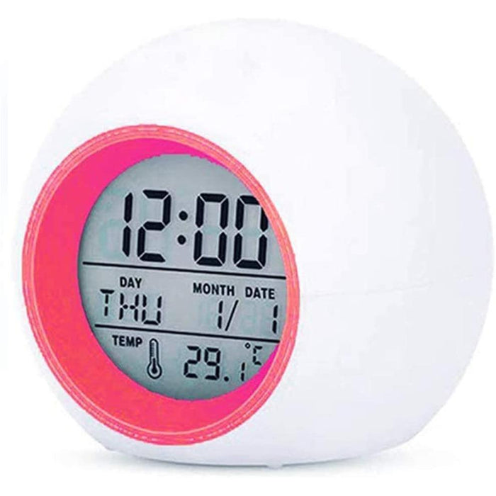 Alarm Clock,Wake Up Light Digital Clock with Indoor Temperature & Red-Kids Alarm Clocks-Wocst-brands-world.ca