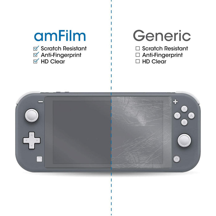 amFilm (3 Pack) Screen Protector for Nintendo Switch Lite (2019), Premium...-Nintendo Switch Skins, Faceplates & Cases-amFilm-brands-world.ca