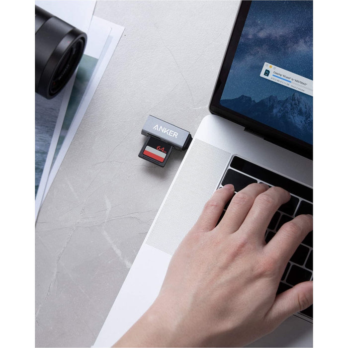 Anker SD Card Reader, 2-in-1 USB C Memory Reader for SDXC, SDHC, SD,...-Card Readers & Adapters-Anker-brands-world.ca