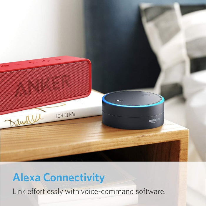 Anker SoundCore Bluetooth Speaker with 24-Hour Playtime, 66-Foot Red-Portable Audio-Anker-brands-world.ca