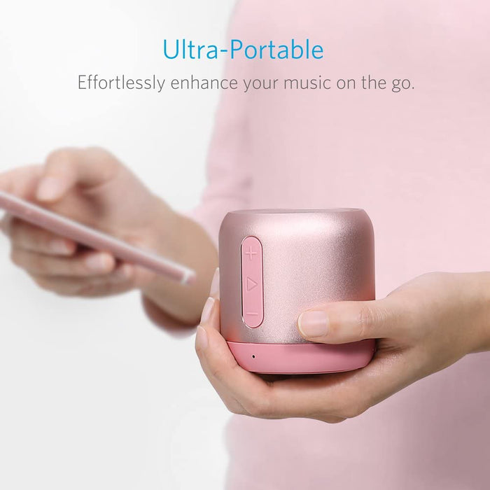 Anker SoundCore Mini, Super Portable Bluetooth Speaker with 15H pink-Portable Audio-Anker-brands-world.ca