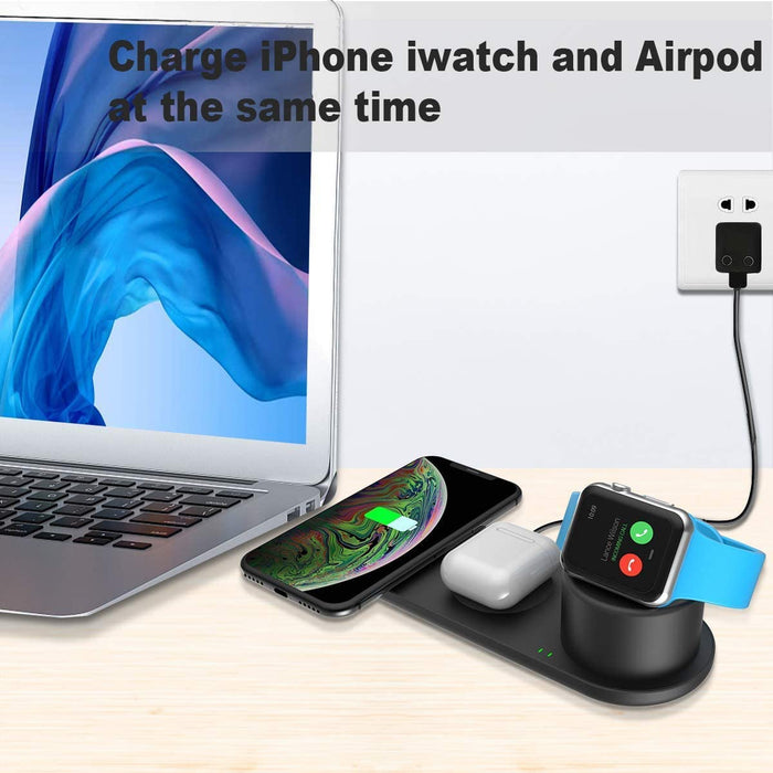Aresh 3 in 1 Wireless Charger Compatible with Apple Watch Series...-Wireless Chargers-Aresh-brands-world.ca