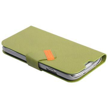 BASEUS faith leather case samsung galaxy g-s4 i9500 green-Samsung Galaxy S4 Cases-Baseus-brands-world.ca