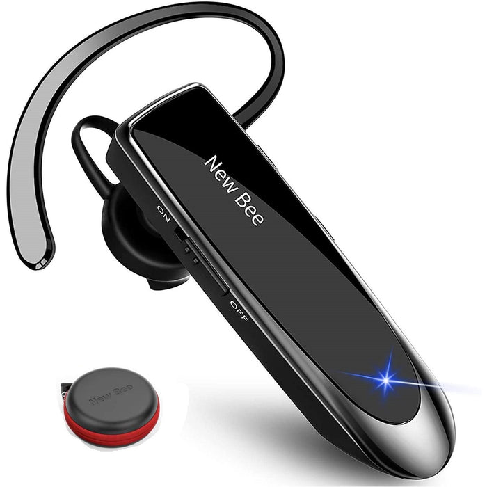 Bluetooth Headset New Bee 24Hrs V5.0 with Noise Canceling & Case Free-Bluetooth Headsets-NEW BEE-brands-world.ca