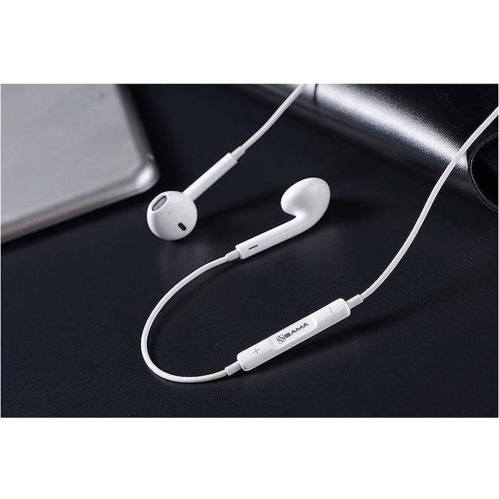 [Box 100] SAMA Earphone With Mic 3.5mm plug Compatible with Apple iPhone 6s 6 5s 5 4s 4, and all other android Devices-Earbuds & In-Ear Headphones-SAMA-brands-world.ca