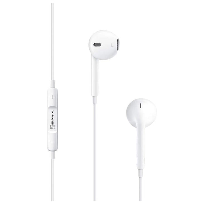 [Box 100] SAMA Earphone With Mic 3.5mm plug Compatible with Apple iPhone 6s 6 5s 5 4s 4, and all other android Devices-Earbuds & In-Ear Headphones-SAMA-brands-world.ca