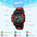 Boys Watches Durable Cool Analog Digital Electrical LED Dual Time Display...-Kids Watches-PASNEW-brands-world.ca