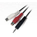 CABLE 3.5MM PLUG TO 2RCA SOCKET 3M/10ft-Audio Cables-V-MAX-brands-world.ca