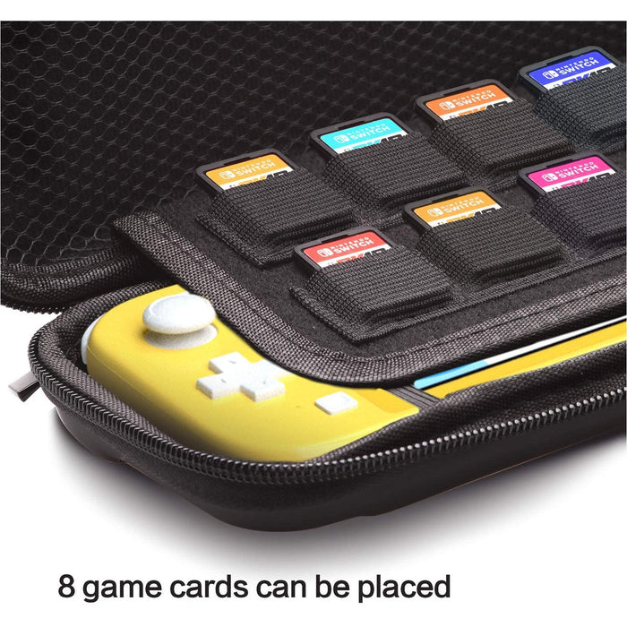 Carrying Case for Nintendo Switch Lite - Black-Nintendo Switch Skins, Faceplates & Cases-HEATFUN-brands-world.ca