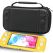 Carrying Case for Nintendo Switch Lite - Black-Nintendo Switch Skins, Faceplates & Cases-HEATFUN-brands-world.ca