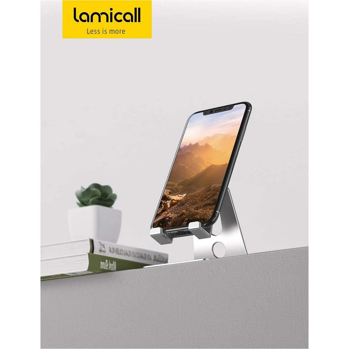 Cell Phone Stand Adjustable, Lamicall : Charging Mobile Silver-Tablet & iPad Stands-Lamicall-brands-world.ca