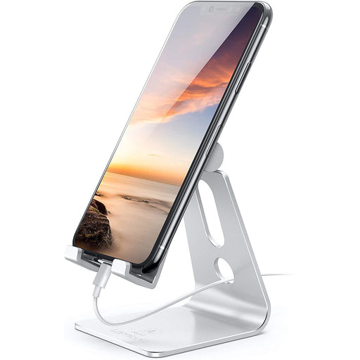 Cell Phone Stand Adjustable, Lamicall : Charging Mobile Silver-Tablet & iPad Stands-Lamicall-brands-world.ca