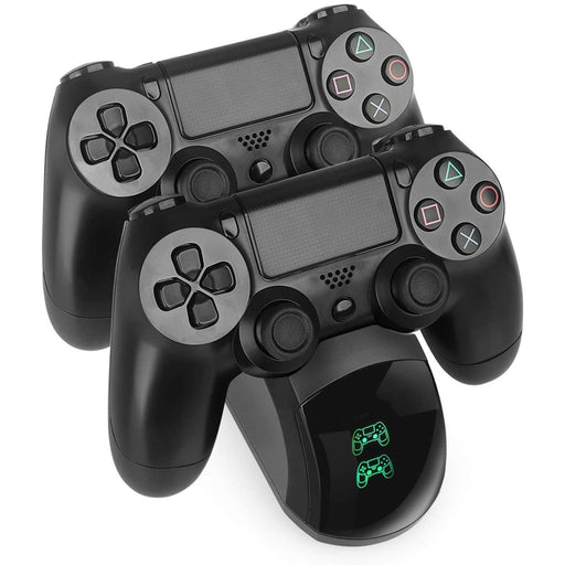 Charging Station for Playstation 4/ PS4/ Slim/ PS4 Pro with LED Light Indicators and Charging Cable-PS4 Power Cords & Charging Stations-SAMA-brands-world.ca