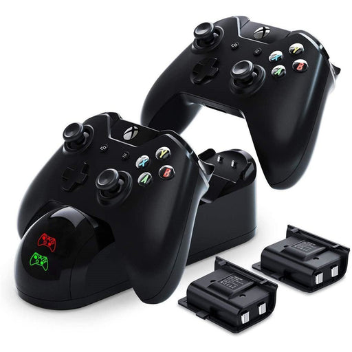 Charging Station for Xbox One with 2pcs 1200mAh Rechargeable Battery (One,One S,Elite Controller )-Xbox One Power Supplies & Battery Packs-SAMA-brands-world.ca