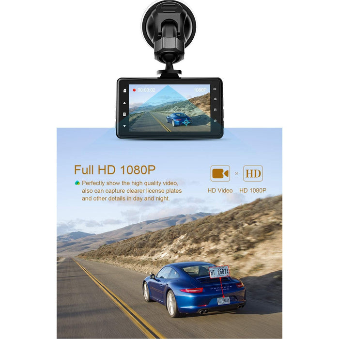 CHORTAU Dash Cam 1080P Full HD Car Camera DVR Dashboard Driving Video...-Dash Cameras-CHORTAU-brands-world.ca