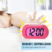 Digital Alarm Clock, Relime Upgraded Shockproof LCD Display Travel Clock Pink-Kids Alarm Clocks-Relime-brands-world.ca