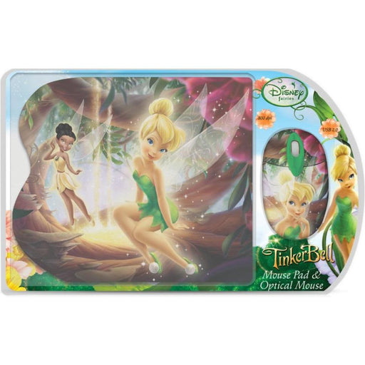 Disney Mouse Pad & Optical mouse Fairies-Wired Mice-DISNEY-brands-world.ca