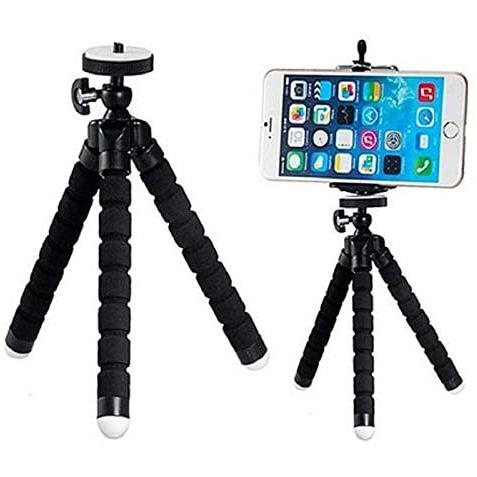 Flexible Mini Phone Tripod Sponge Octopus for Mobile & Camera, Blue-Monopods-SAMA-brands-world.ca