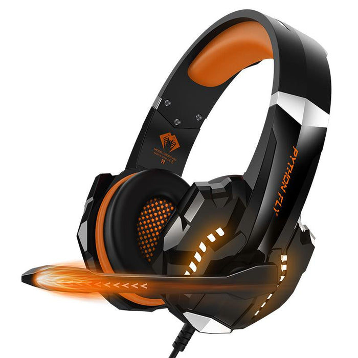 G9000 Pro Professional Noise Cancelling Gaming Headset for for PS4, PC, Xbox One Controller-Gaming Headsets-Paython-Orange-brands-world.ca