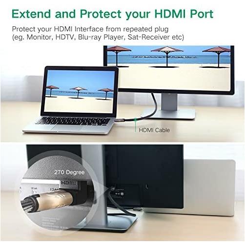 HDMI Male to Female Adapter-Up PVC data transfer UGREEN-Adapters-UGREEN-brands-world.ca