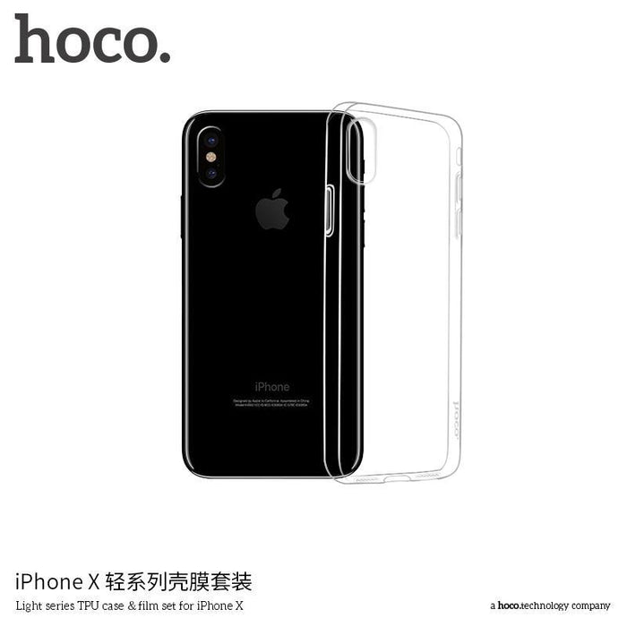 HOCO Light series TPU case ?film set for iPHONE X-iPhone X XS Cases-HOCO-brands-world.ca